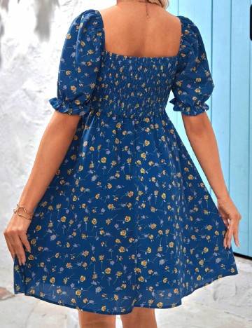 Rochie scurta SHEIN Maternity, albastru