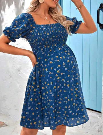 Rochie scurta SHEIN Maternity, albastru