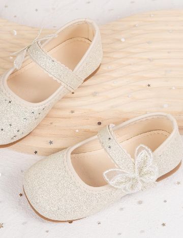 Pantofi Shein Kids, crem