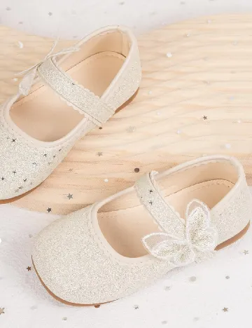 Pantofi Shein Kids, crem