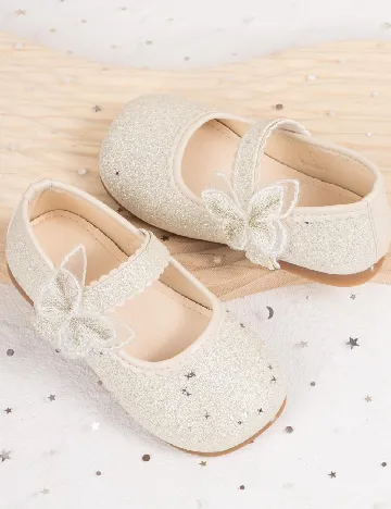 Pantofi Shein Kids, crem