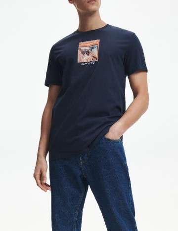 Tricou Reserved, bleumarin