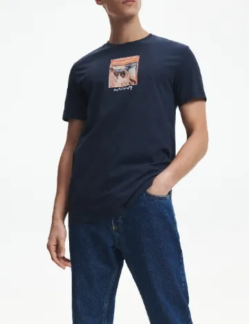 Tricou Reserved, bleumarin