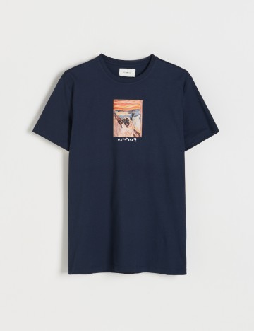 Tricou Reserved, bleumarin