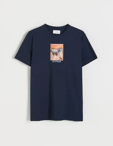 Tricou Reserved, bleumarin