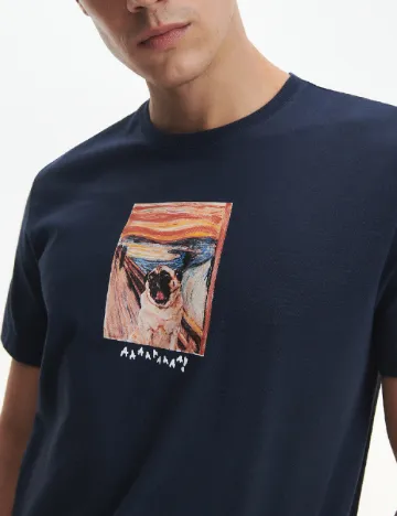 Tricou Reserved, bleumarin