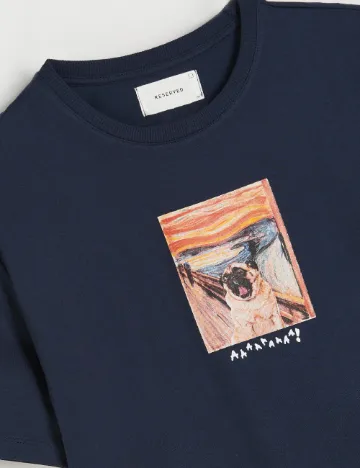 Tricou Reserved, bleumarin