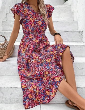 Rochie medie SHEIN, floral print