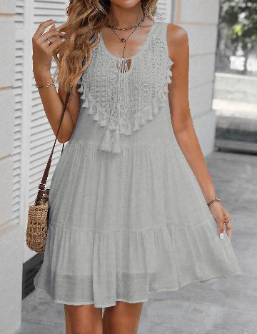 Rochie scurta SHEIN, gri
