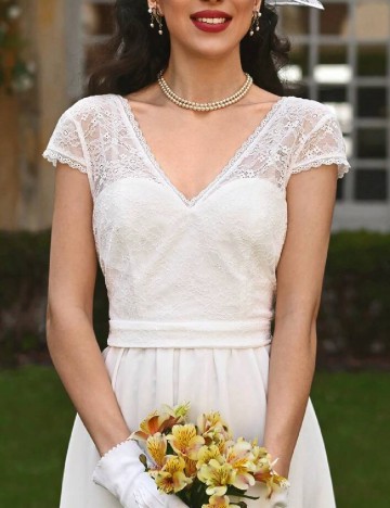 Rochie medie SHEIN, alb