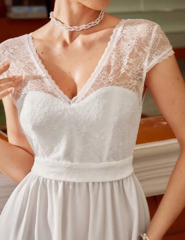 Rochie medie SHEIN, alb