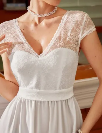 Rochie medie SHEIN, alb