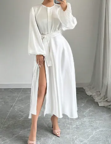 Rochie medie SHEIN, alb