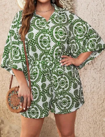 Salopeta SHEIN CURVE, verde