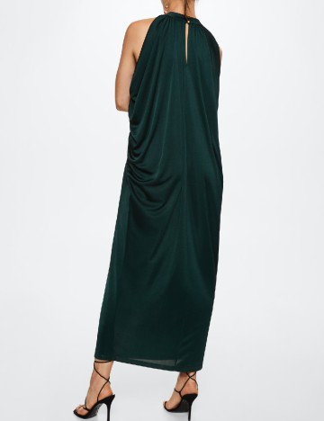 Rochie lunga Mango, verde inchis
