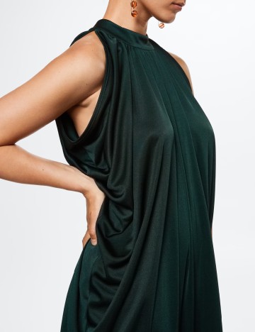 Rochie lunga Mango, verde inchis