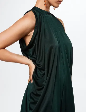 Rochie lunga Mango, verde inchis