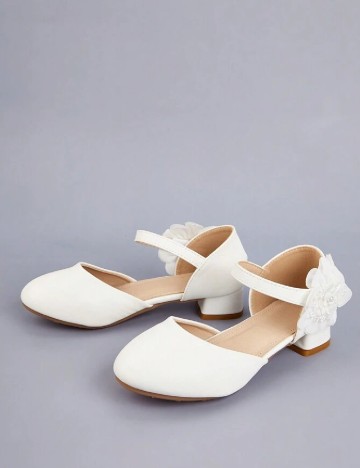 Pantofi Shein Kids, alb