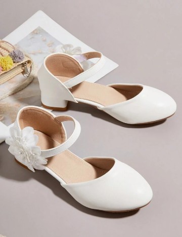 Pantofi Shein Kids, alb