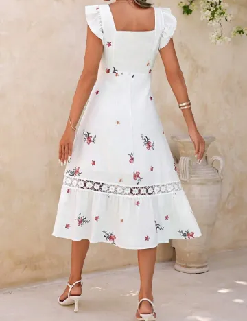 Rochie medie SHEIN, alb