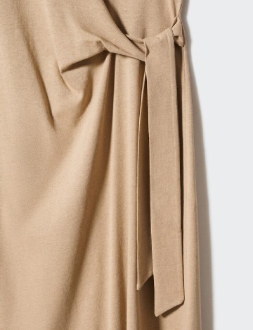 Rochie medie Mango, maro deschis
