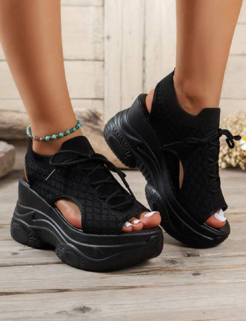 Sandale SHEIN, negru