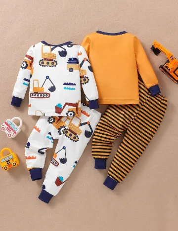 Set pijamale 2 bucati Shein Kids, mix culori