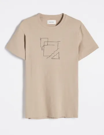 Tricou Reserved, bej