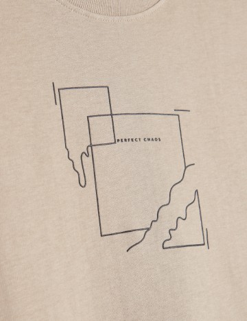 Tricou Reserved, bej