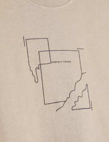 Tricou Reserved, bej