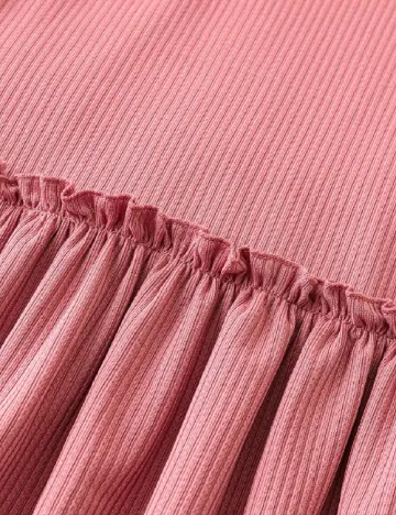 Rochie medie SHEIN CURVE, roz pudra