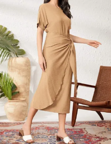 Rochie medie SHEIN, maro deschis