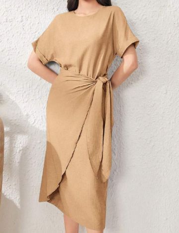 Rochie medie SHEIN, maro deschis