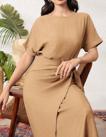 Rochie medie SHEIN, maro deschis