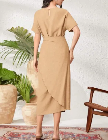 Rochie medie SHEIN, maro deschis