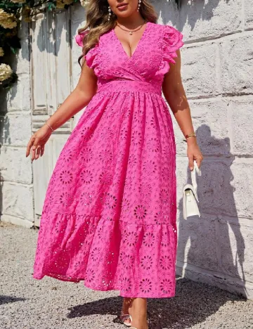 Rochie lunga SHEIN CURVE, roz