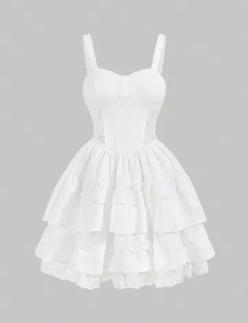 Rochie scurta SHEIN, alb