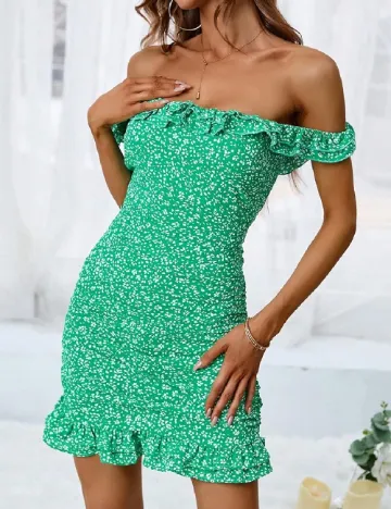 Rochie scurta SHEIN, verde