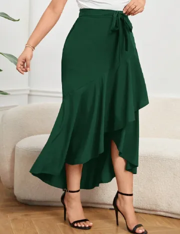 Fusta SHEIN CURVE, verde