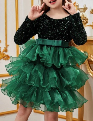 Rochie Shein Kids, verde