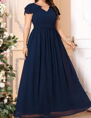 Rochie lunga SHEIN CURVE, bleumarin