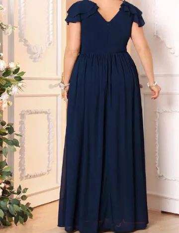 Rochie lunga SHEIN CURVE, bleumarin