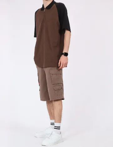 Pantaloni scurti Robe di Kappa, maro