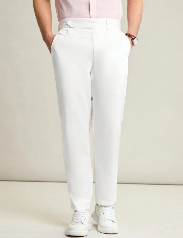 Pantaloni SHEIN, alb