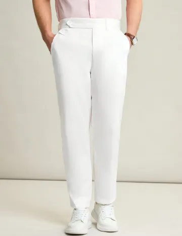 Pantaloni SHEIN, alb