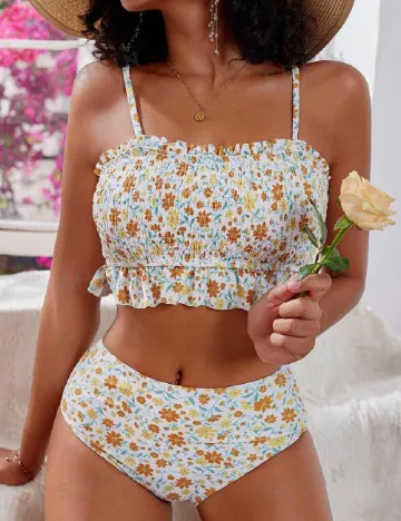 Costum de baie SHEIN, floral