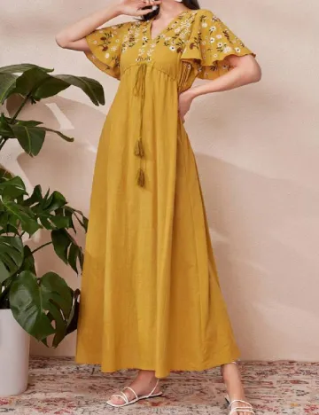 Rochie lunga SHEIN, mustar