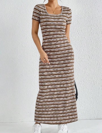 Rochie lunga SHEIN, maro