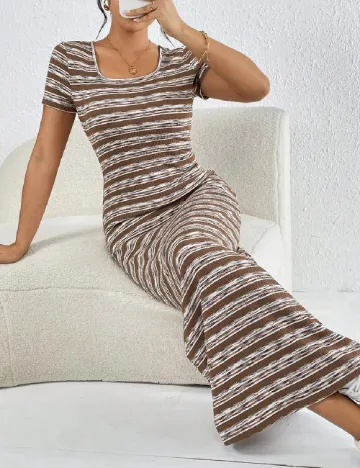 Rochie lunga SHEIN, maro