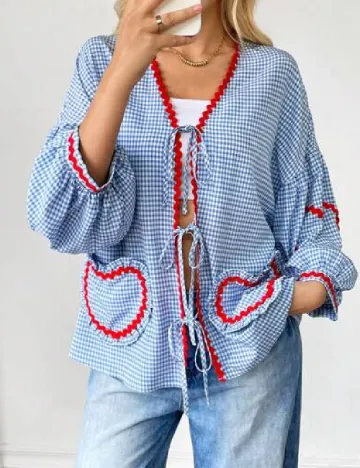 Bluza Oversize SHEIN, albastru